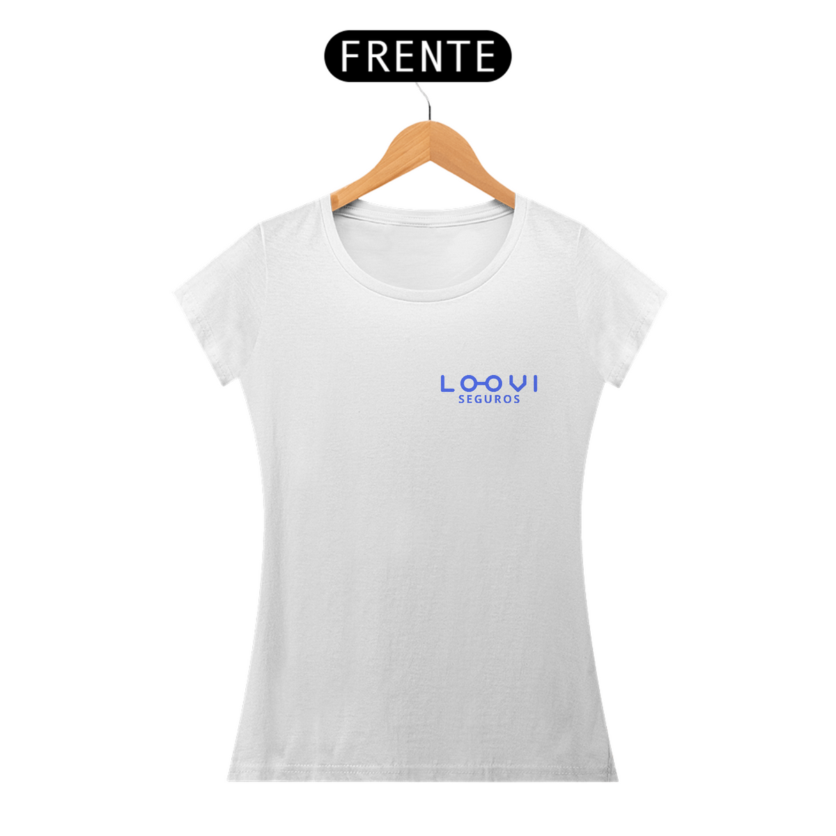 Nome do produto: Camiseta Loovi Feminina Branca SMP