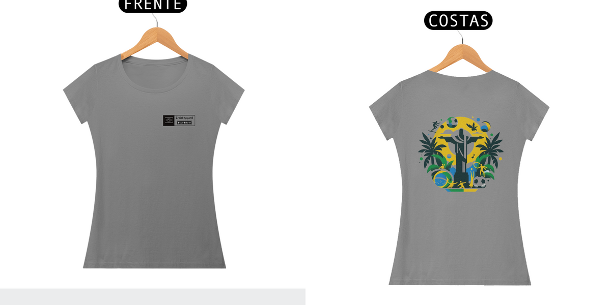 Nome do produto: Camiseta Feminina Brazil Edition