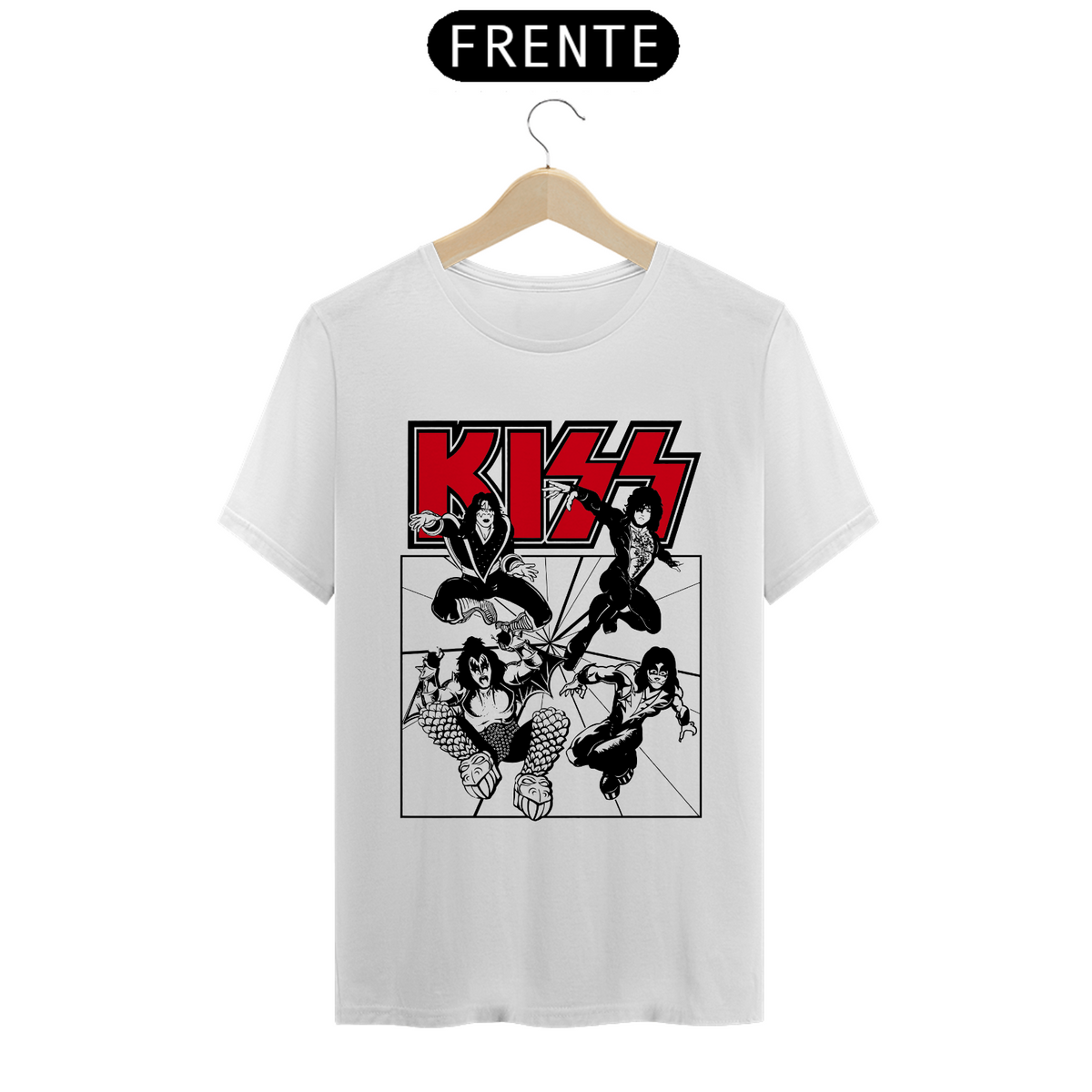 Nome do produto: Camiseta Kiss