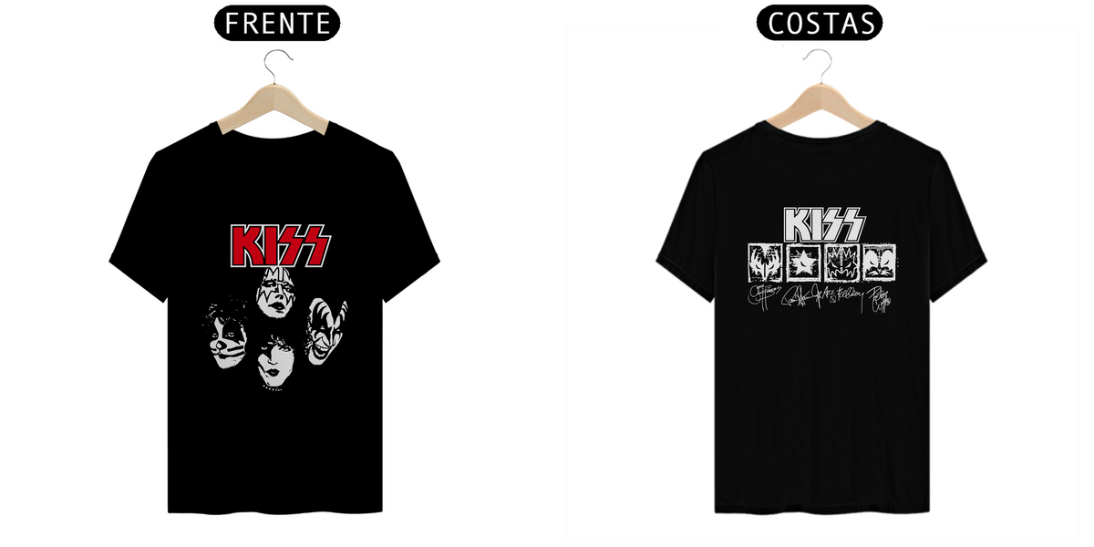 Nome do produto: Camiseta Kiss