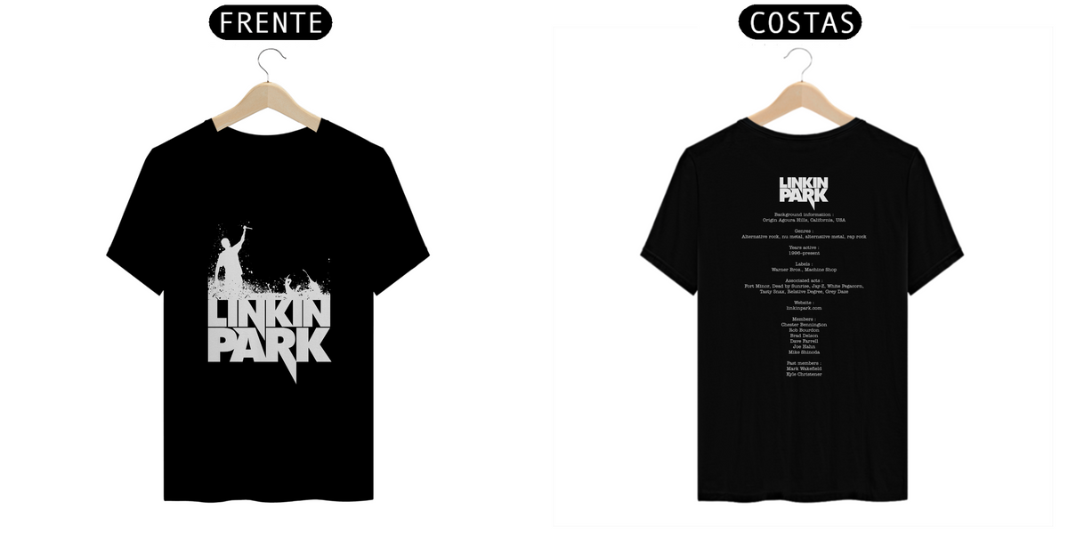 Nome do produto: Camiseta Linkin Park (PRIME)