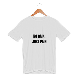 Camiseta sport dry UV - No gain, just pain/preto