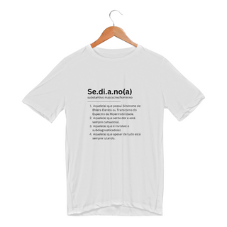 Camiseta sport dry UV - Dicionário sediano/preto