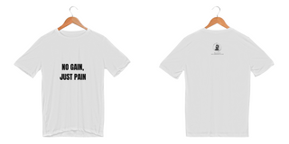 Camiseta sport dry UV - No gain, just pain/preto