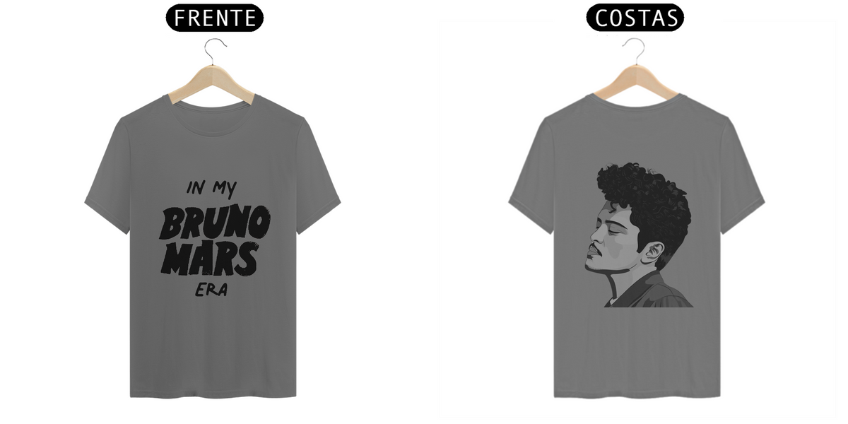 Nome do produto: T-shirt Estonada - In My Bruno Mars Era (estampa preta)