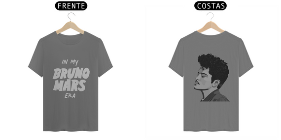 T-shirt Estonada - In My Bruno Mars Era (estampa branca)