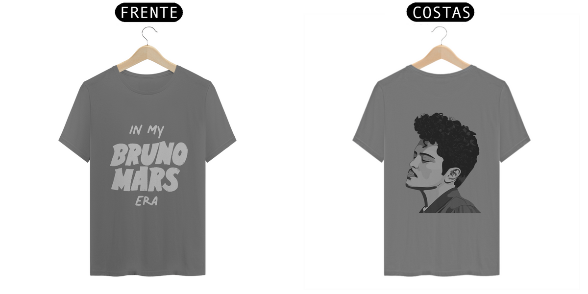 Nome do produto: T-shirt Estonada - In My Bruno Mars Era (estampa branca)