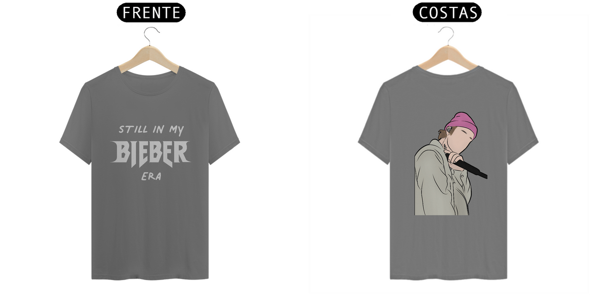 Nome do produto: T-shirt estonada Still In My Bieber Era - Justin Bieber