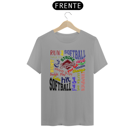 Camiseta Softball Words