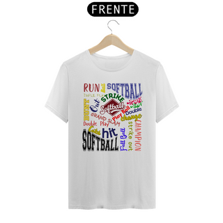 Nome do produtoCamiseta Softball Words