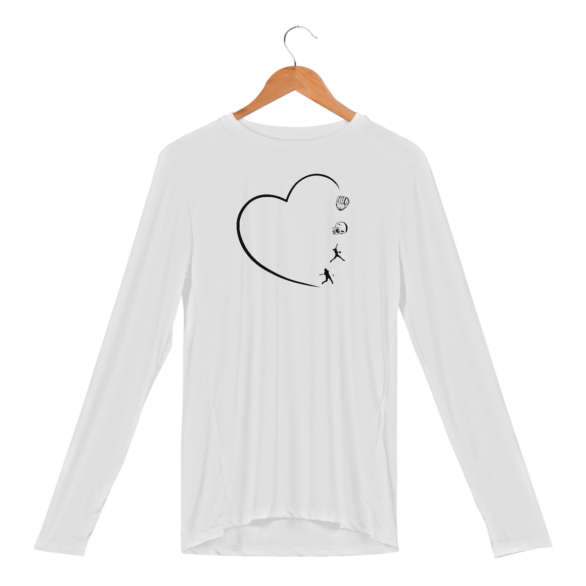 Nome do produto: Camiseta Soft Dry Coração