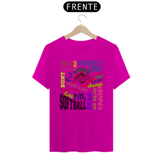 Nome do produtoCamiseta Softball Words