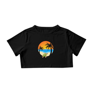 Camiseta Cropped Feminina Beach