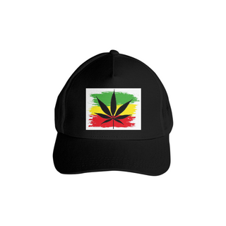 Boné folha da cannabis 