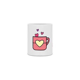 Nome do produtoCaneca fofinha de bonequinha com a frase: Café com Amor!