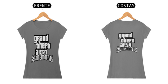 Camiseta feminina GTA estonada