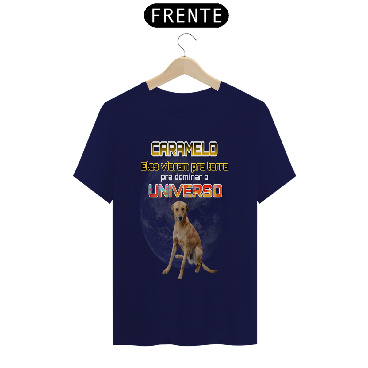 Nome do produto: Camiseta  Classic Cachorro Caramelo