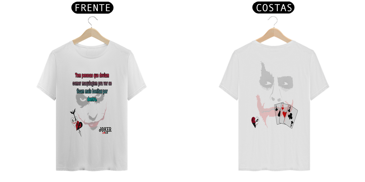 Nome do produto: T-Shirt Joker Personalizado