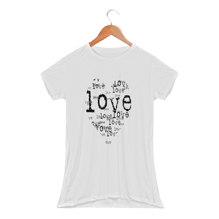 Camiseta Feminina LOVE Personalizada