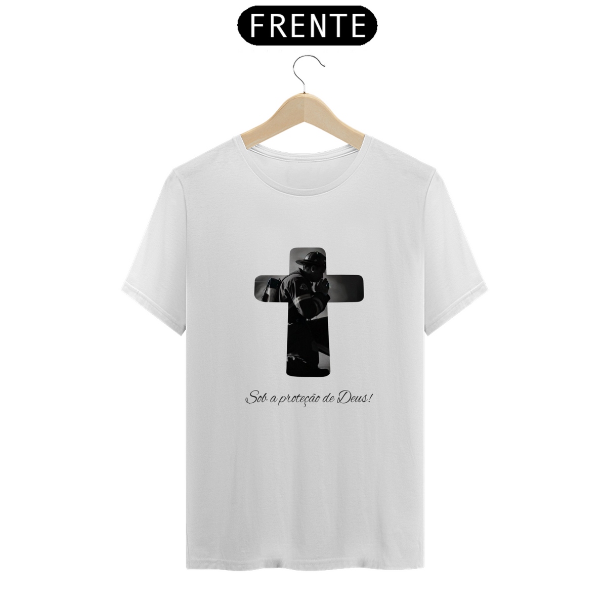 Nome do produto: T-Shirt Prime - Sob a proteção de Deus