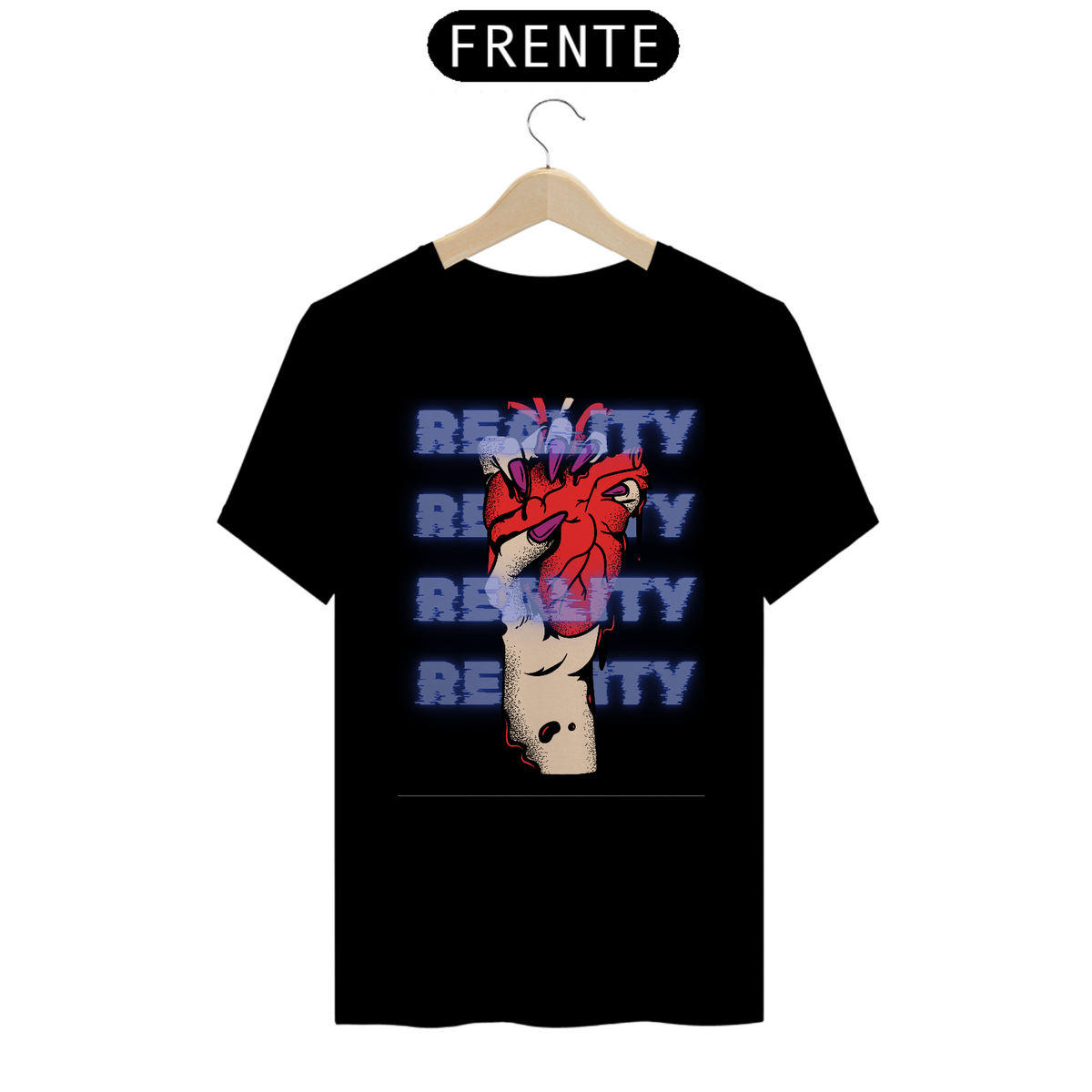 Nome do produto: T-shirt unisex preta