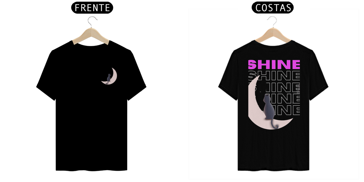 Nome do produto: Camiseta Gato SHINE