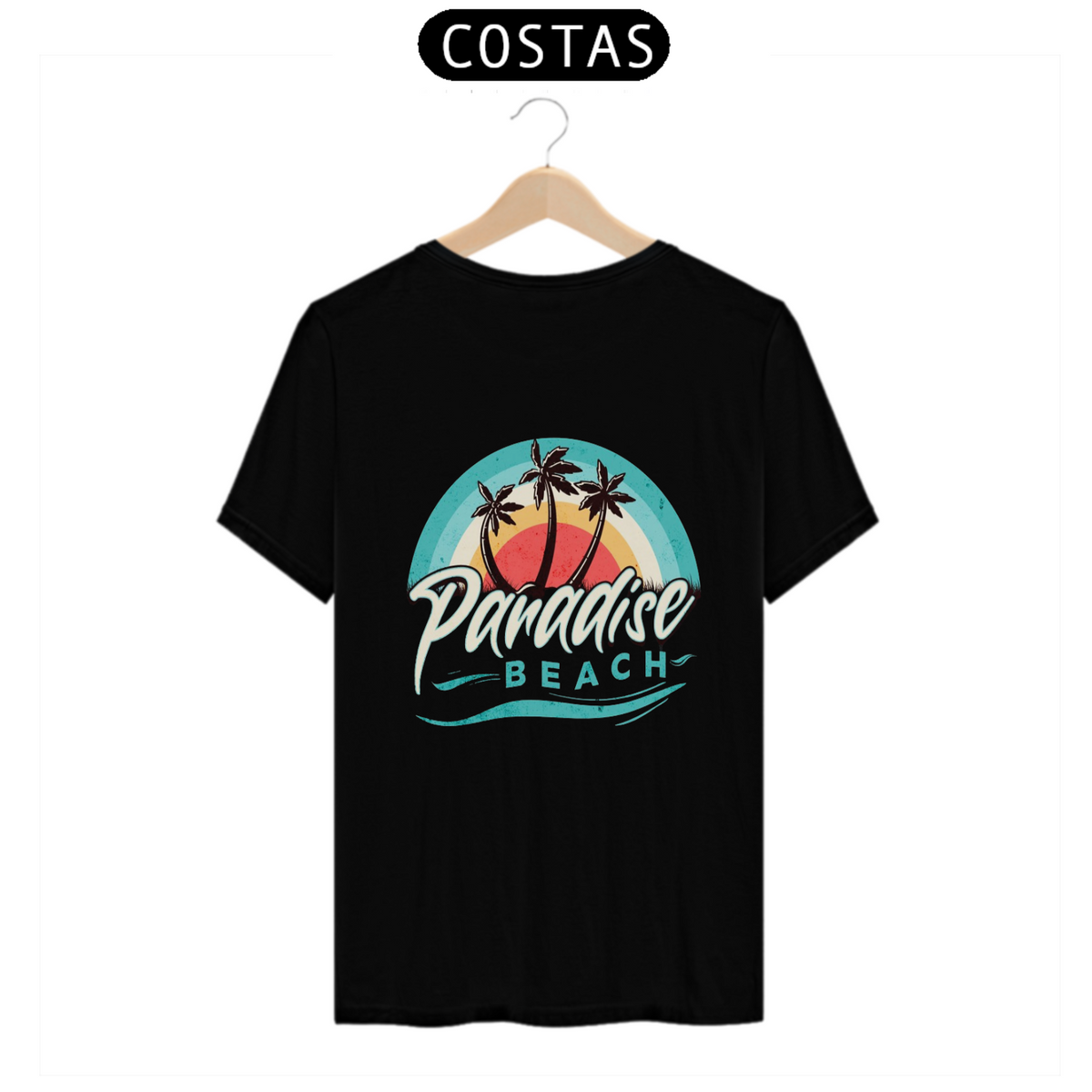 Nome do produto: Camiseta Paradise Beach Retro Vintage Summer