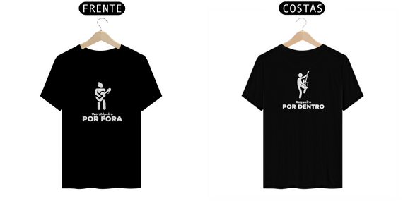Camiseta - Worshipeiro por Fora Roqueiro por Dentro (ESCURAS)