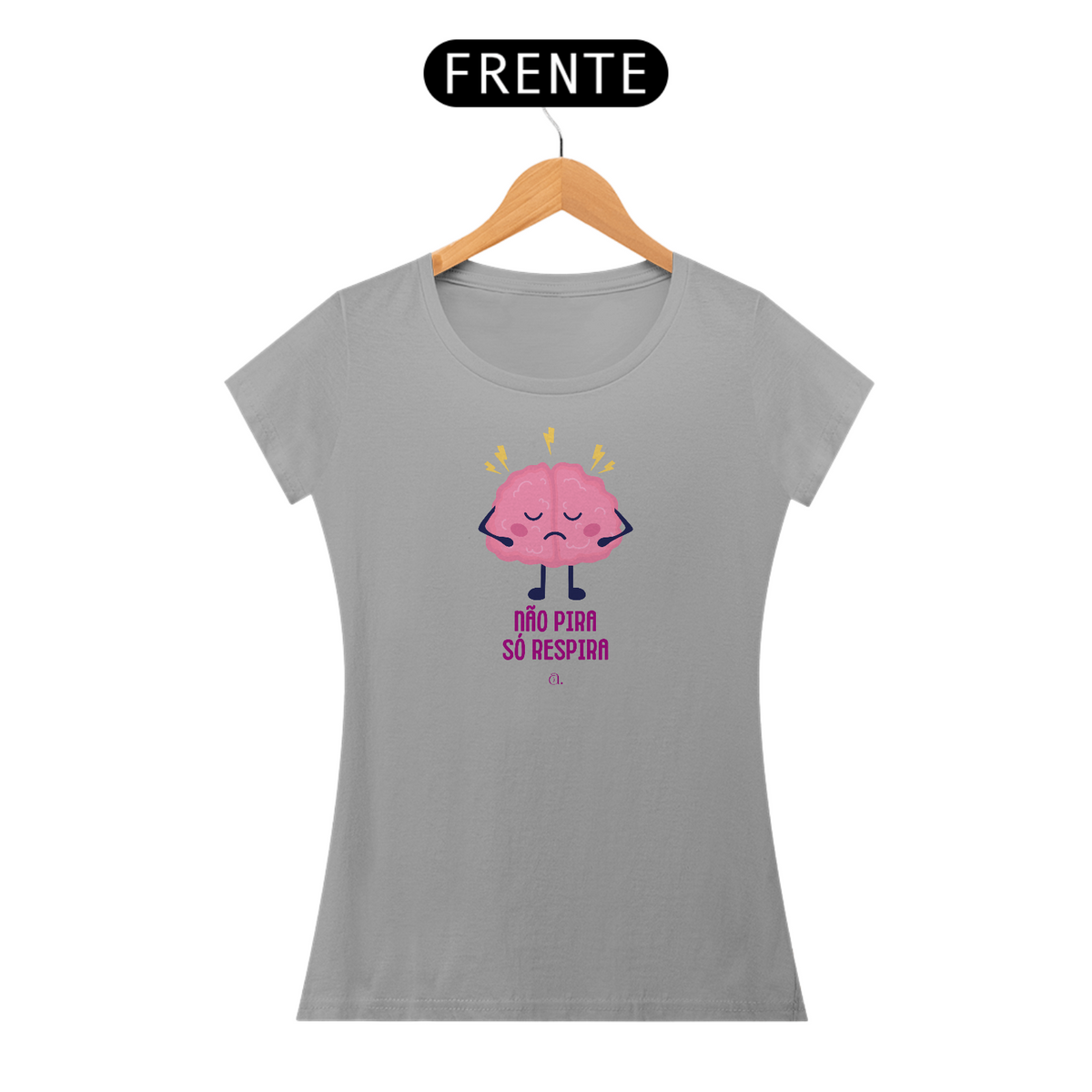 Nome do produto: Camiseta Criativa Não Pira Só Respira