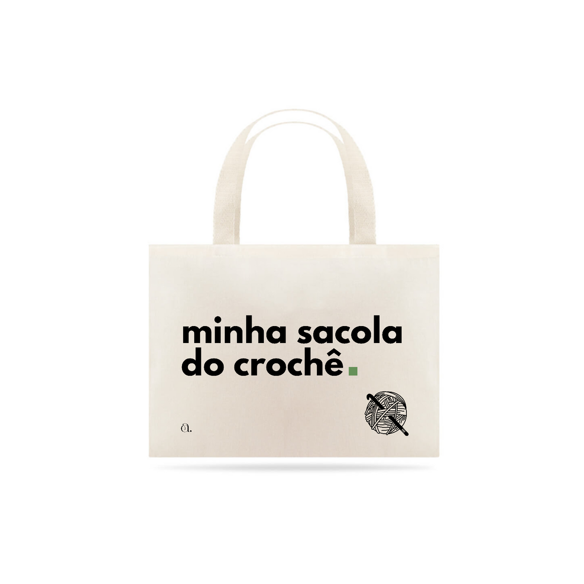 Nome do produto: Ecobag Criativa Minha Sacola do Crochê