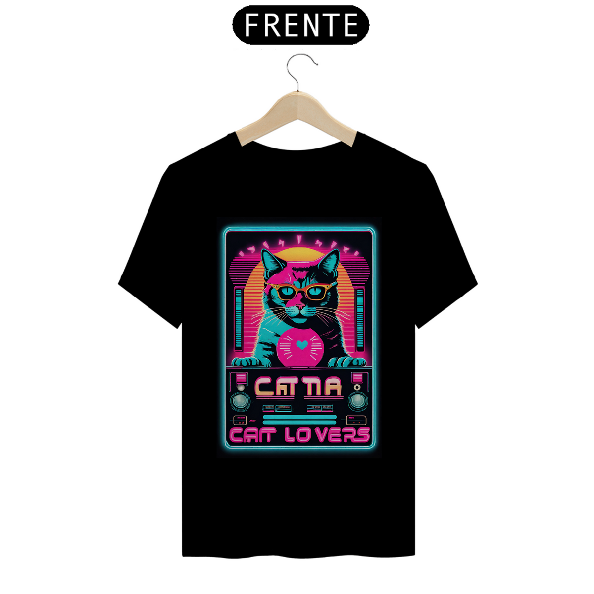 Nome do produto: T-Shirt Prime - Linha Cat Retrô 