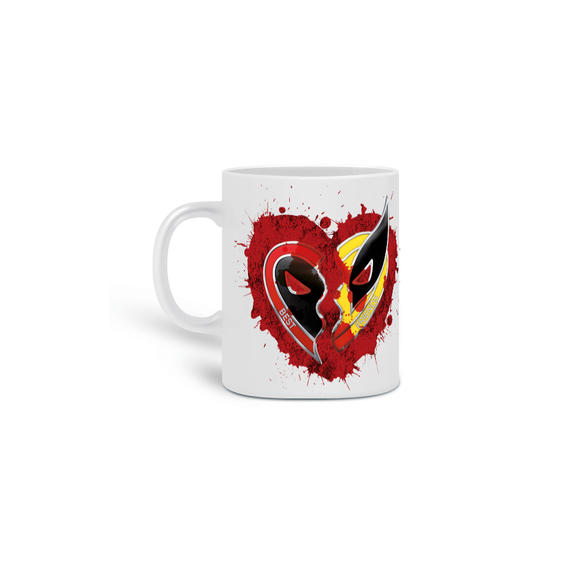 Caneca 2 Deadpool & Wolverine - By Rafaella Nunes