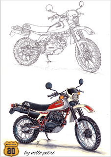 Poster XL 250R Branca - by Nello Petri