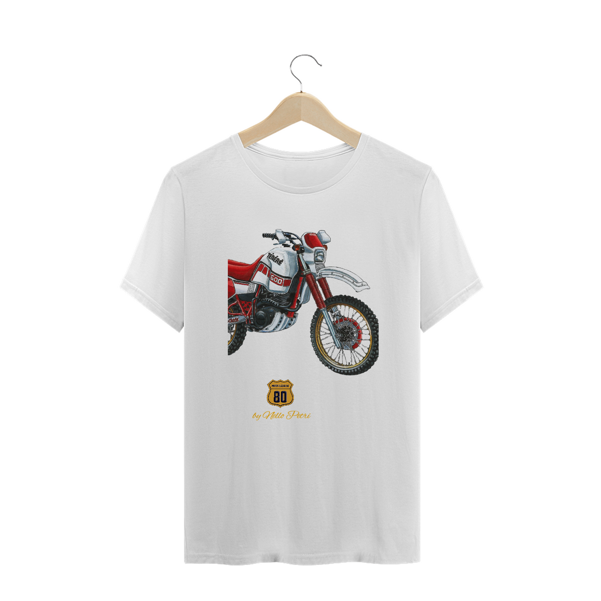 Nome do produto: Camiseta Plus Riders XT 600Z Ténéré Branca by Nello Petri