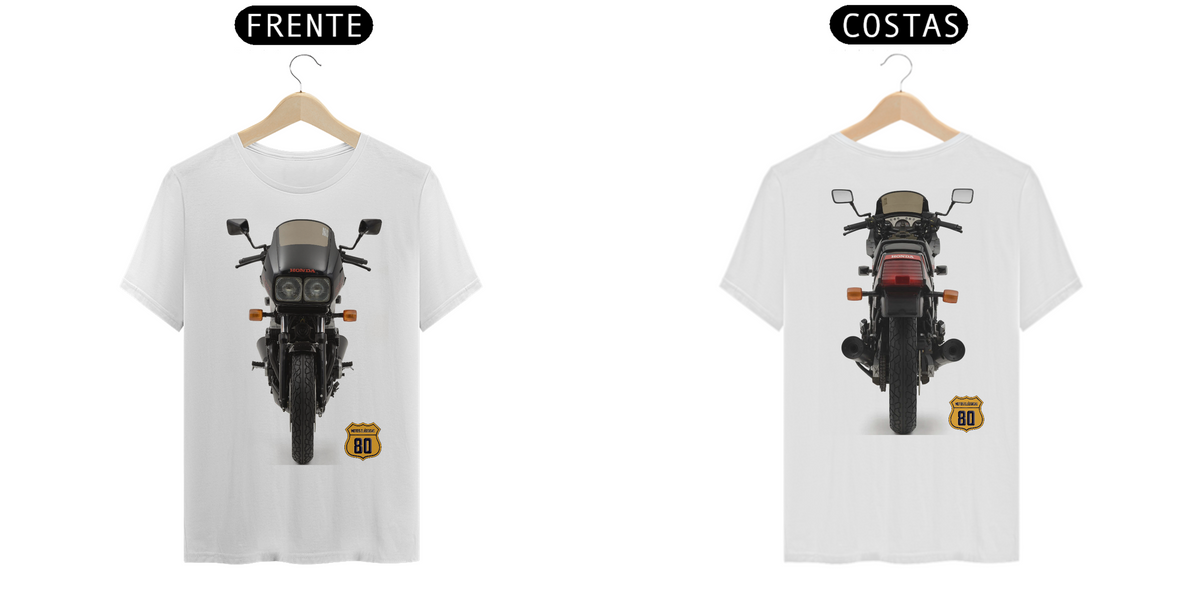 Nome do produto: Camiseta FRENTE E COSTAS CBX 750F