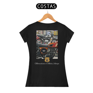 Camiseta Feminina XT 500 e Mini Enduro - Costas