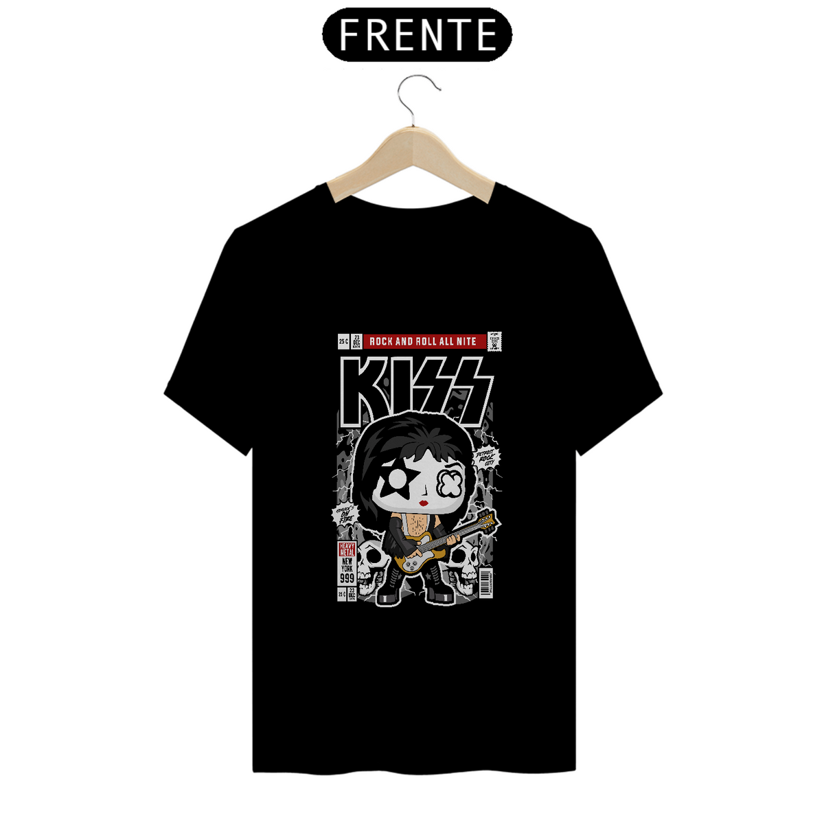 Nome do produto: Kiss Funko Style- tshirt