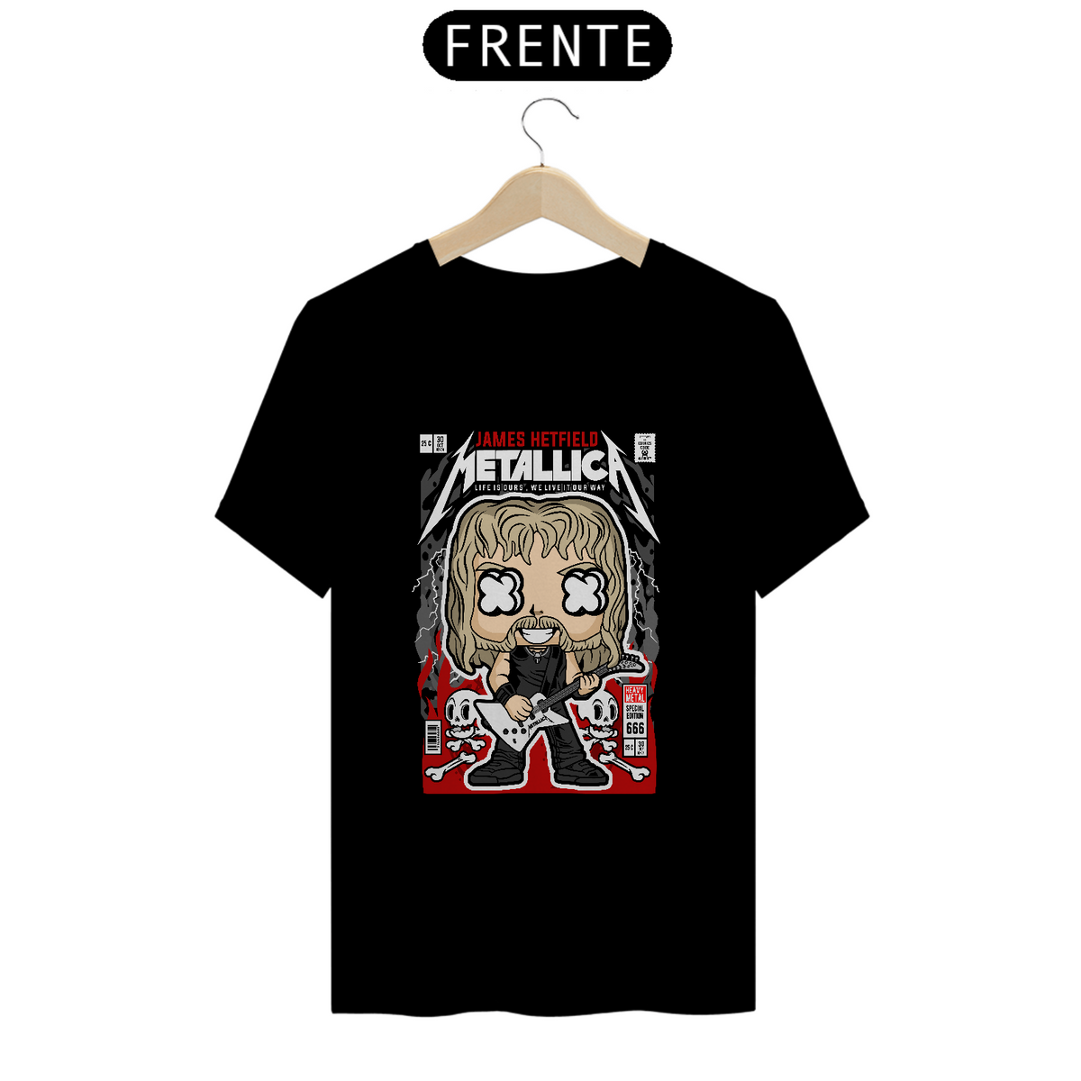 Nome do produto: Metallica Funko Style- tshirt