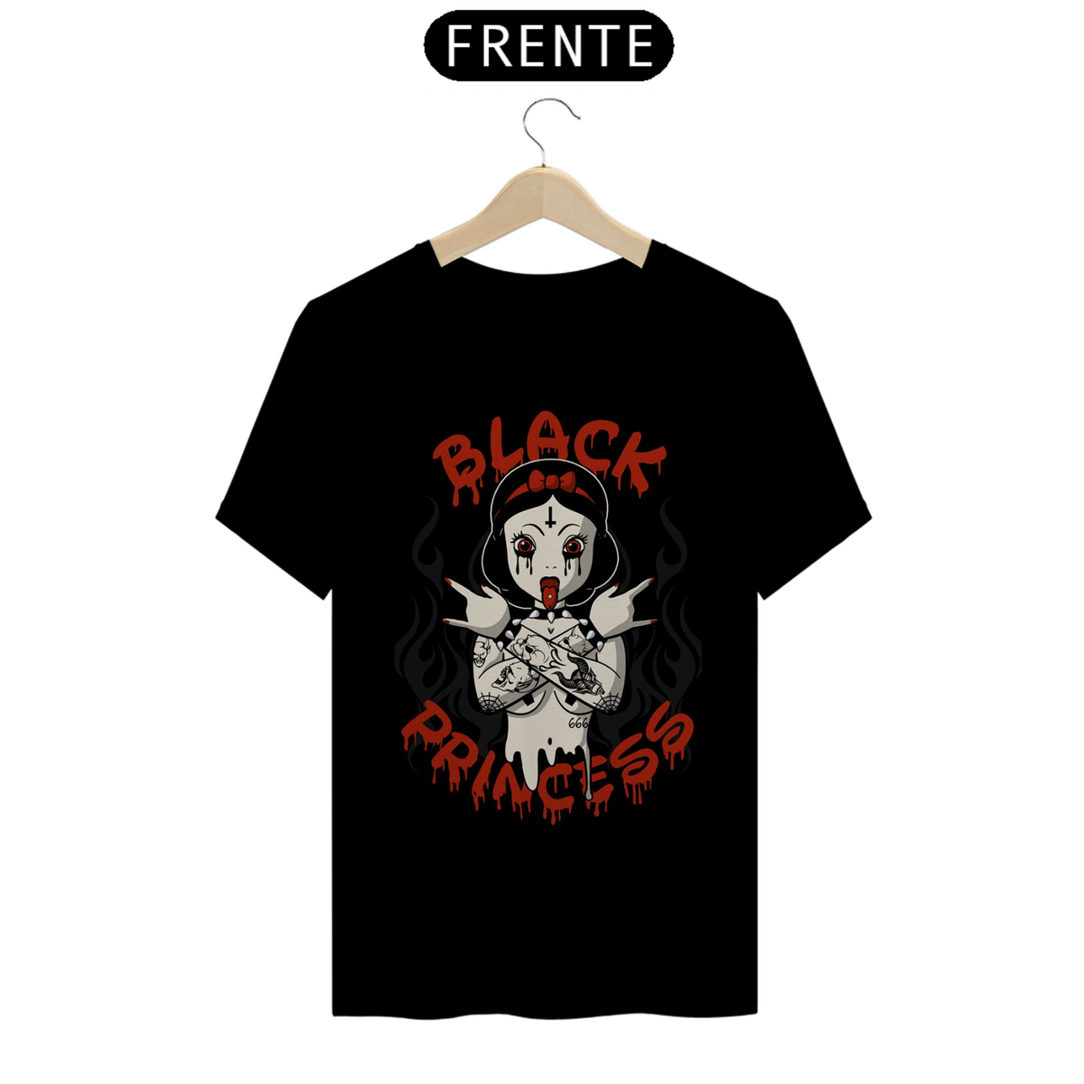 Nome do produto: Camiseta Rock Black Princess Unisex