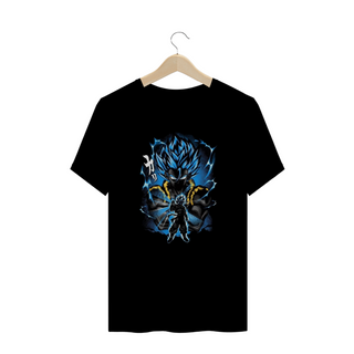 Camisa T-shirt Plus Size - Gogeta Blue ( Dragon Ball Z)