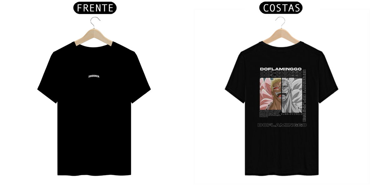 Nome do produto: Camisa T-shirt Premiun - Doflamingo (One Piece)