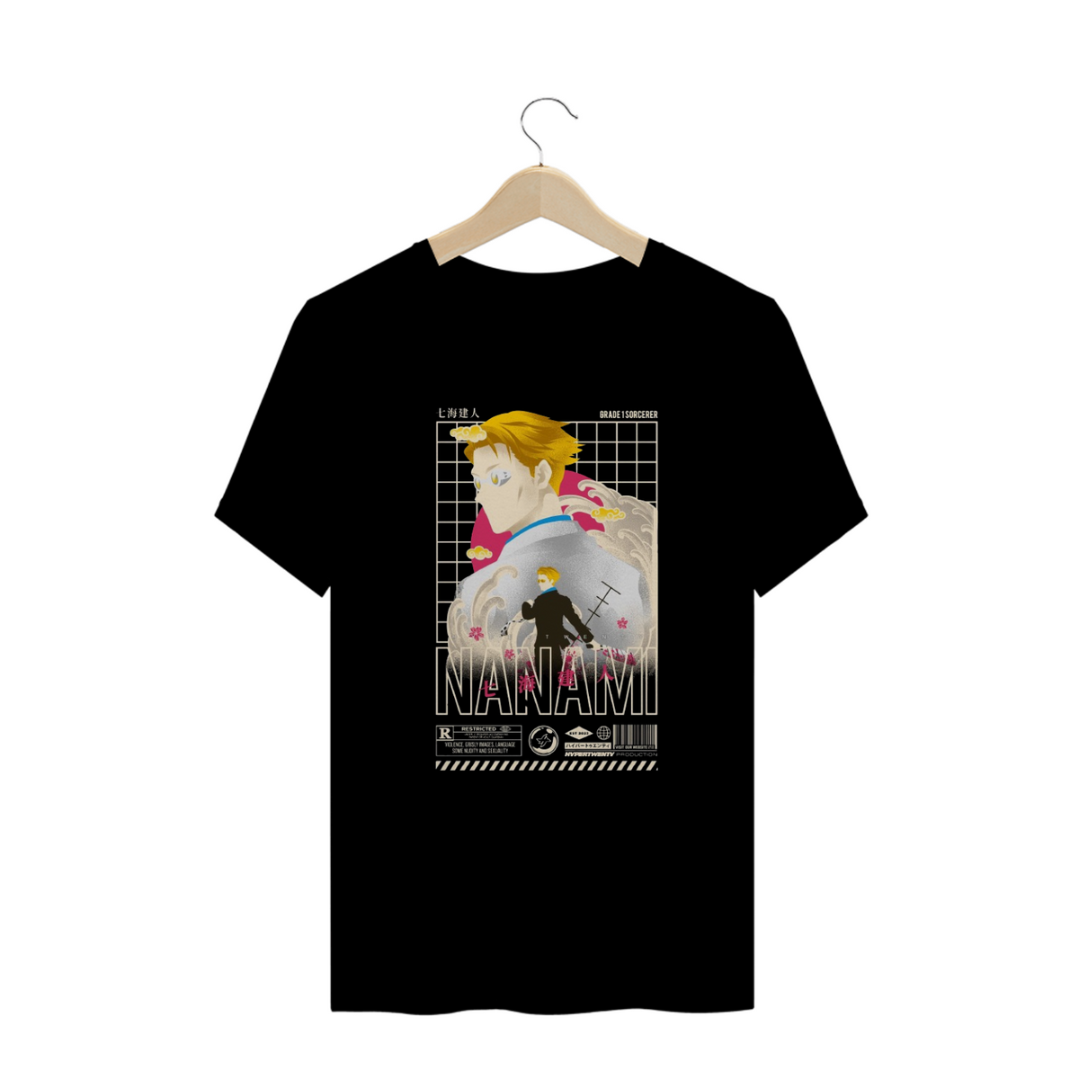 Nome do produto: Camisa T-shirt Plus Size - Nanami (Jujutsu kaisen)