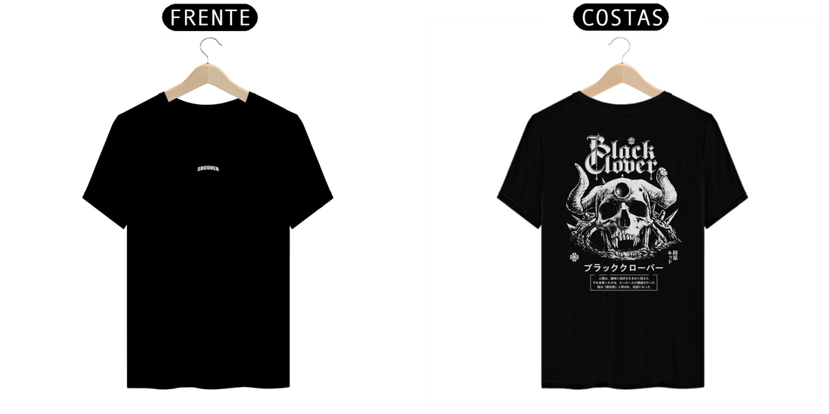 Nome do produto: Camisa T-shirt Premiun - Black Clover