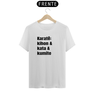 Camiseta fundamentos Karatê - Frente