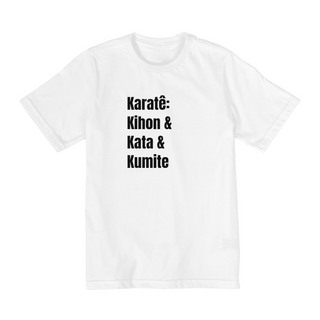 Camiseta fundamentos Karatê - frente - Infantil (2 - 8 anos)