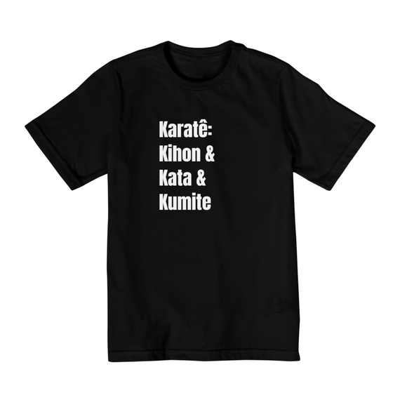 Camiseta Fundamentos Karatê - Frente - Infantil (2 - 8 anos)