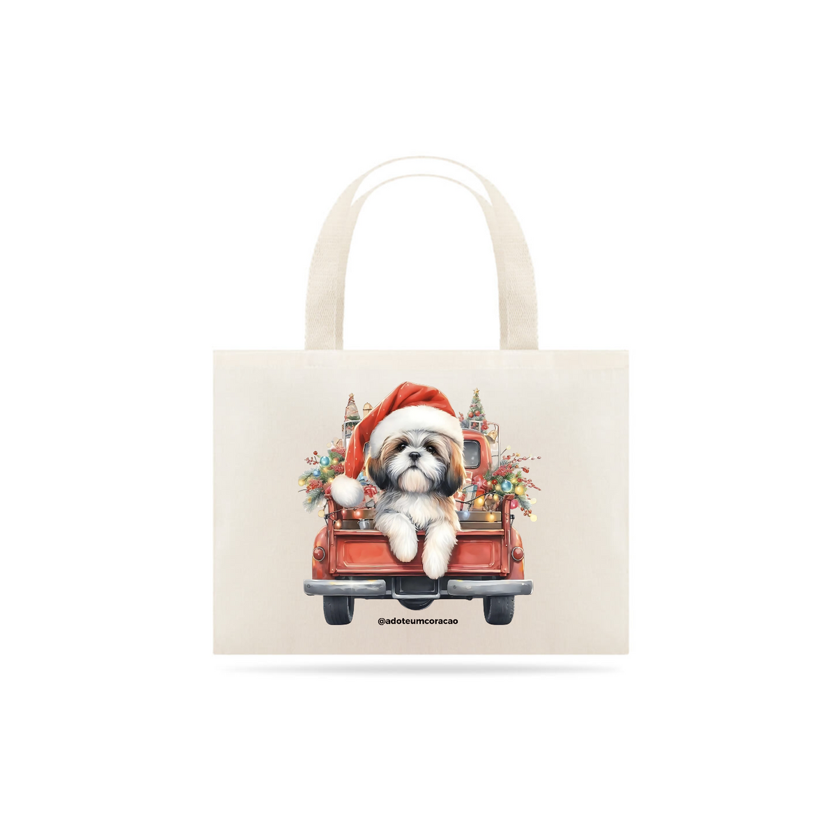 Nome do produto: Ecobag Natal - Shih Tzu