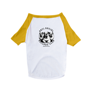 Nome do produtoT-shirt Pet - Anti Social Bulldog Club