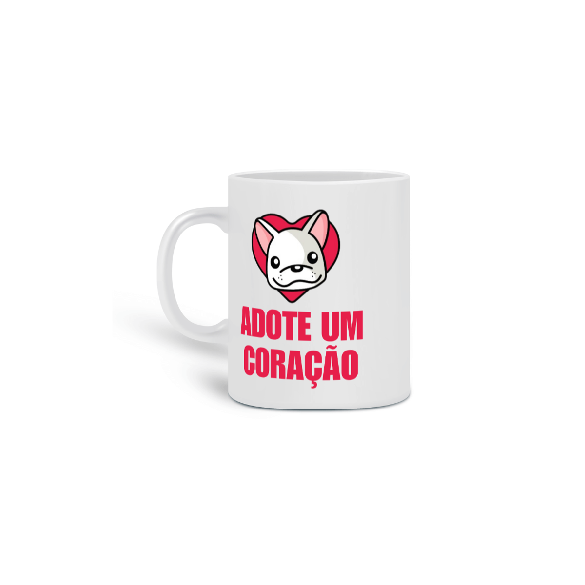 Nome do produto: Caneca Adote um Coração