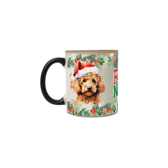 Caneca Mágica Natal - Poodle